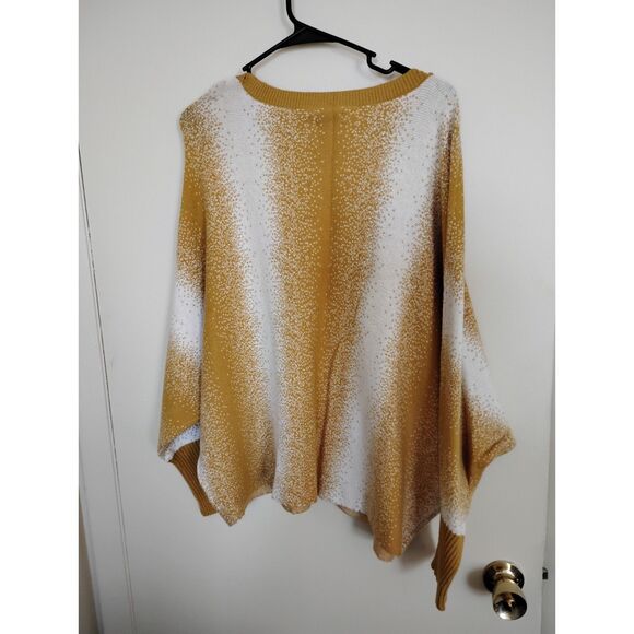 Women's Wonderly Sweater size 3X Gold/White - Picture 2 of 4